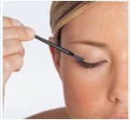 Apply Latisse eyelash solution as if you were applying eye liner to the upper eyelashes