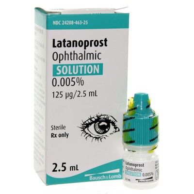 Latanoprost (Xalatan) prescription for male pattern baldness